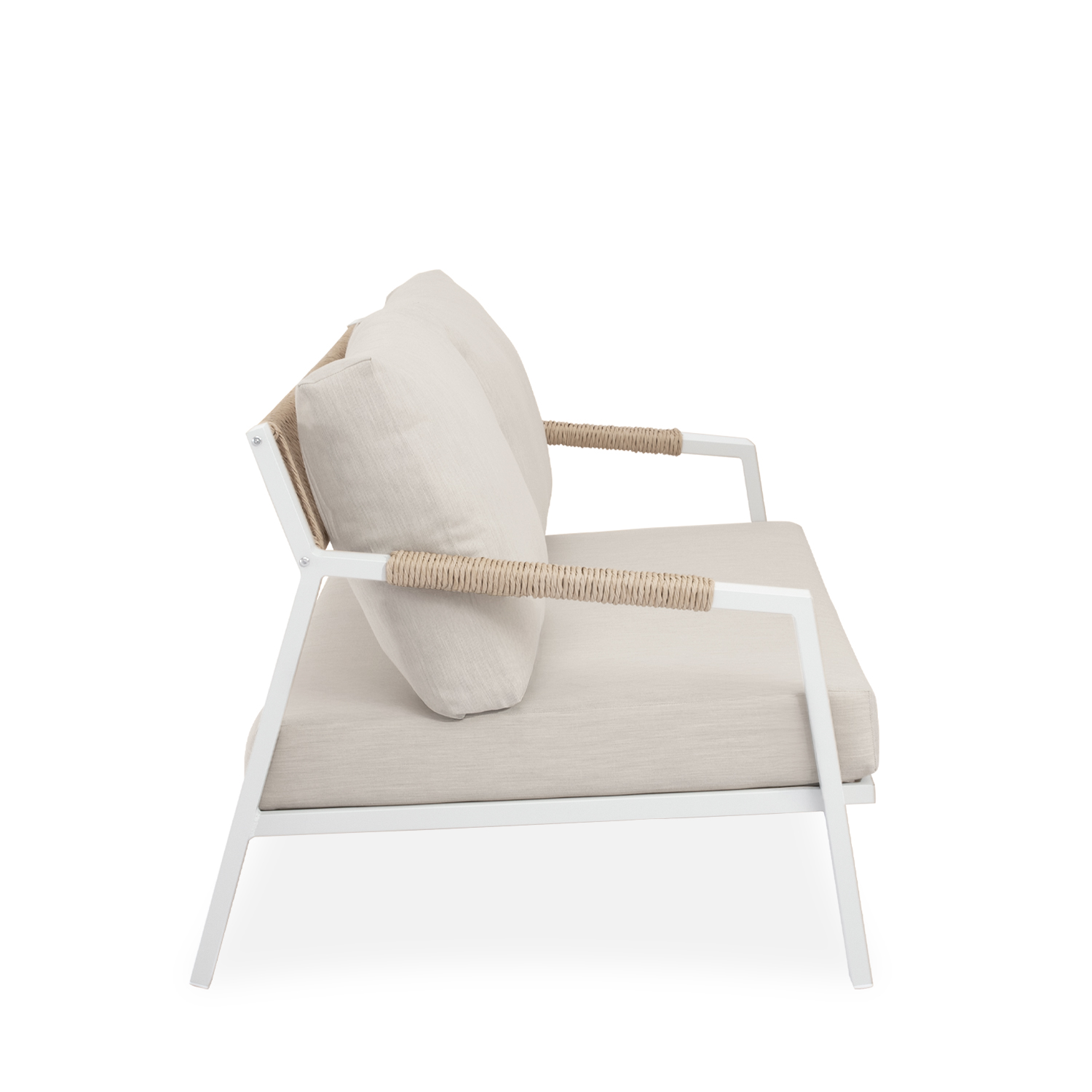 SET MUSCAT SOFA+SILLONES+MESA CENTRO BLANCO - Imagen 7