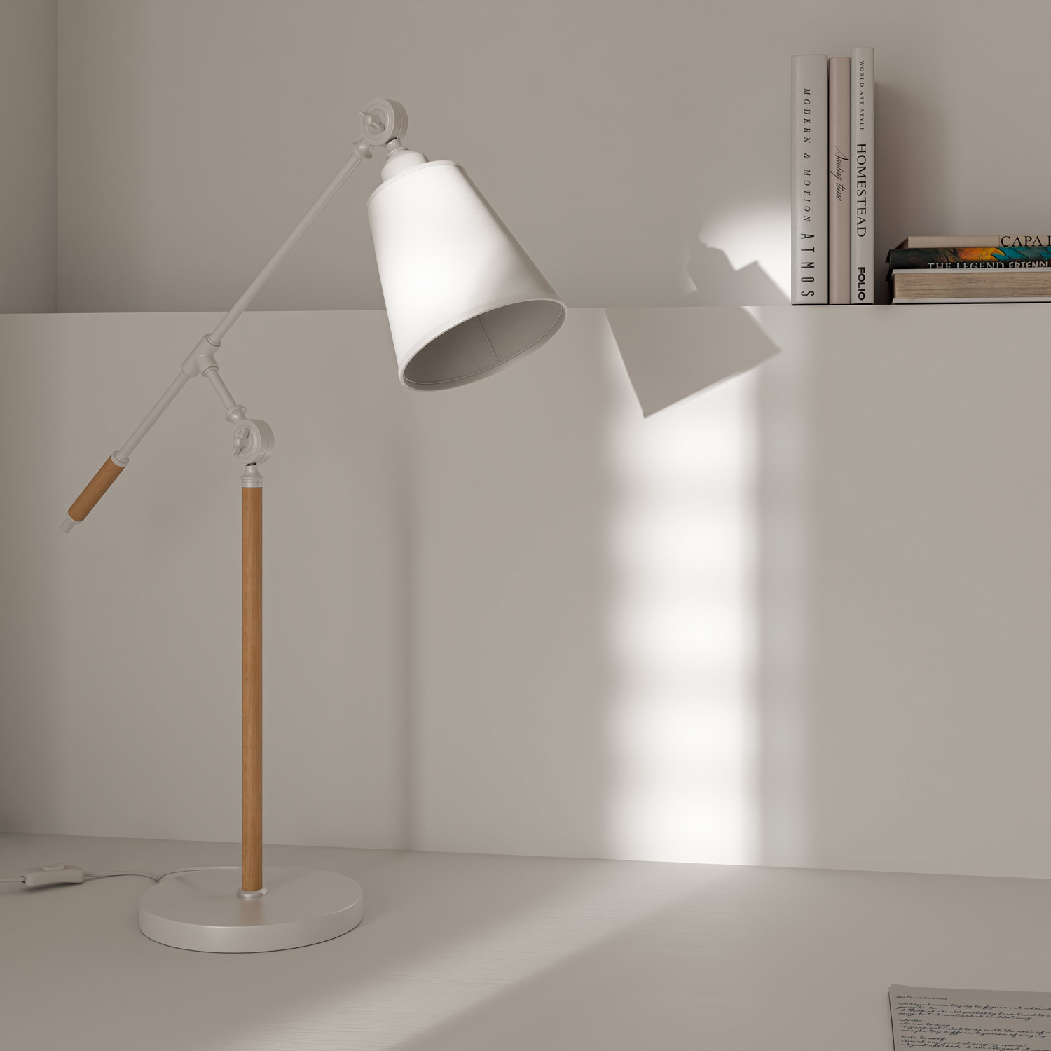 LAMPARA SOBREMESA LIZAR BLANCO - Imagen 2