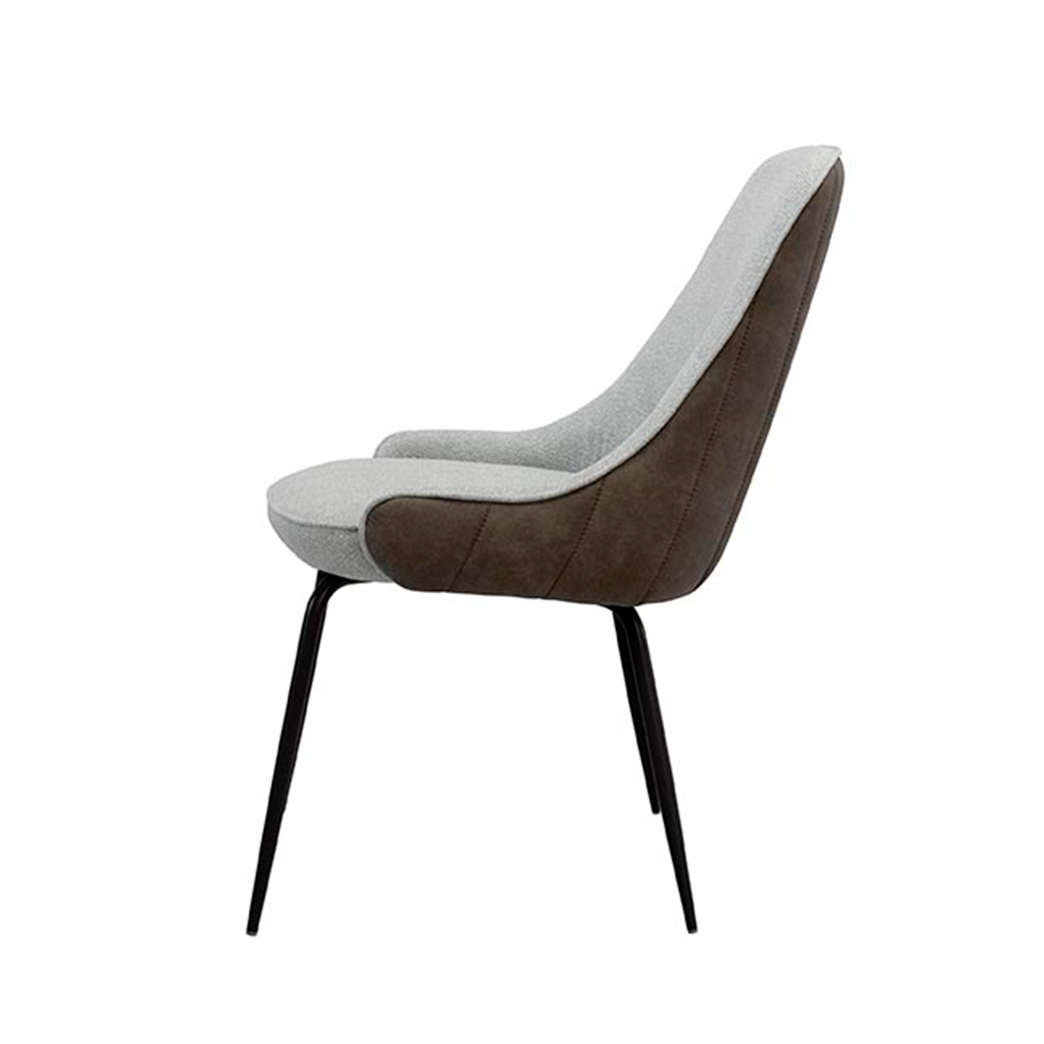 SILLA AGATA GRIS CLARO - Imagen 3