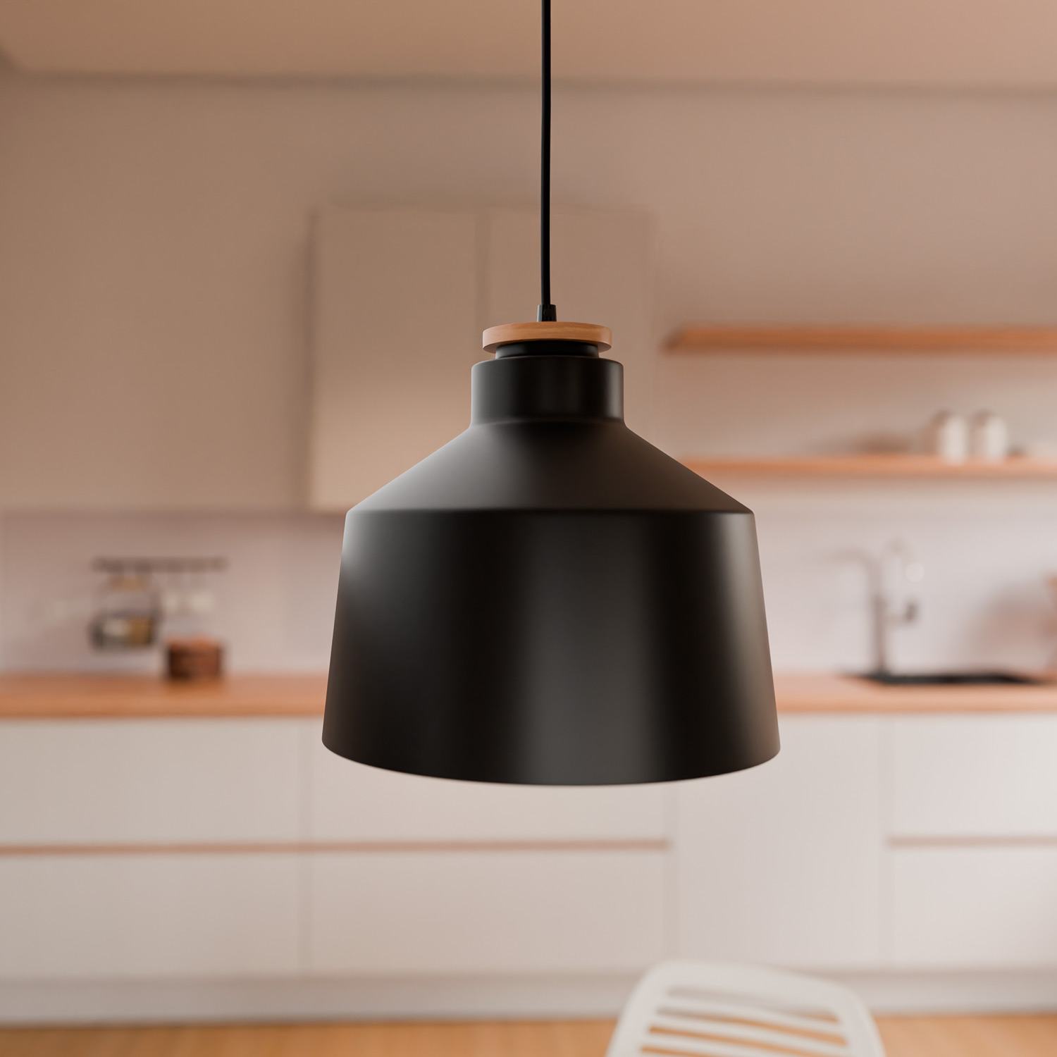 LAMPARA TECHO ARTANA NEGRO - Imagen 2