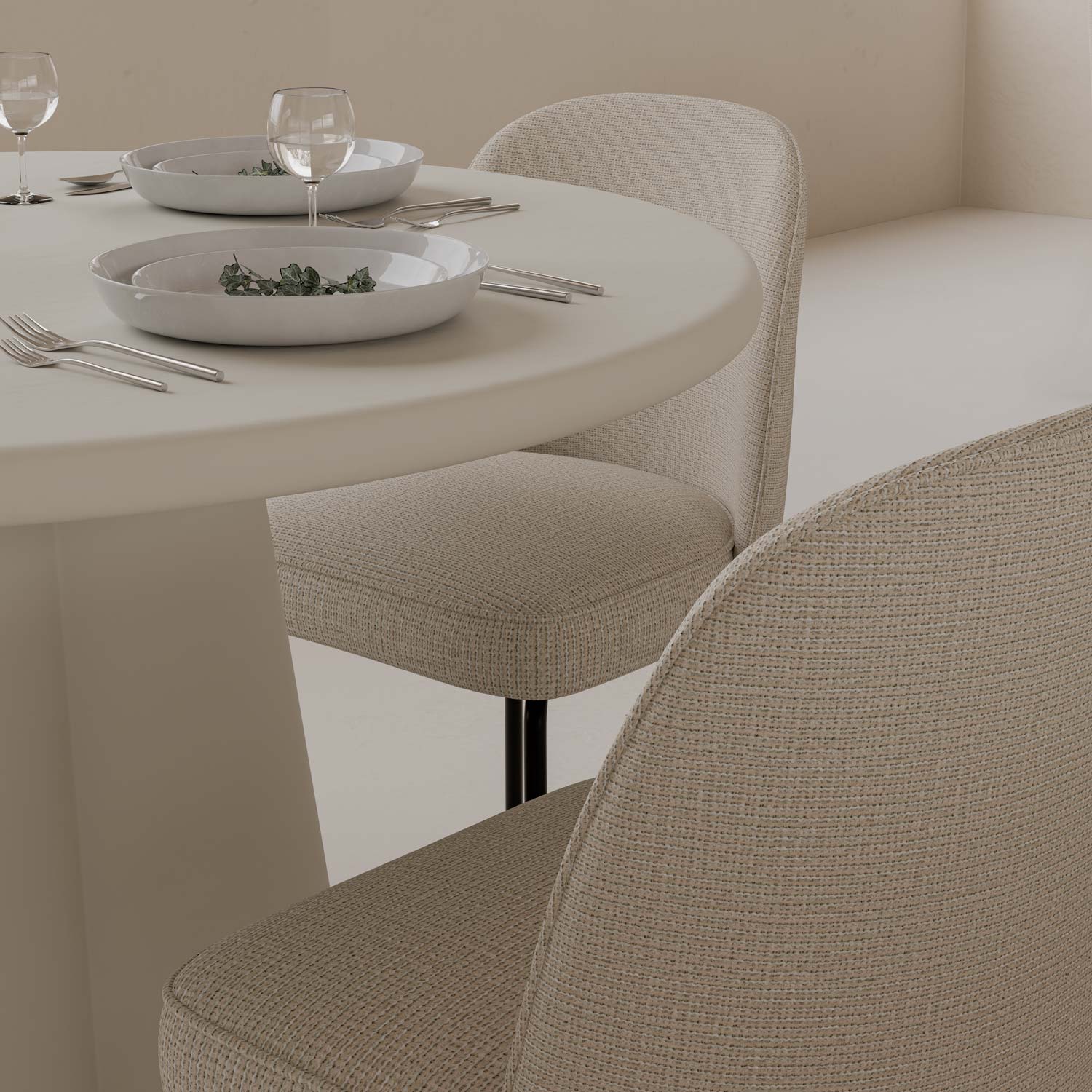 SILLA MAXIME BEIGE - Imagen 5