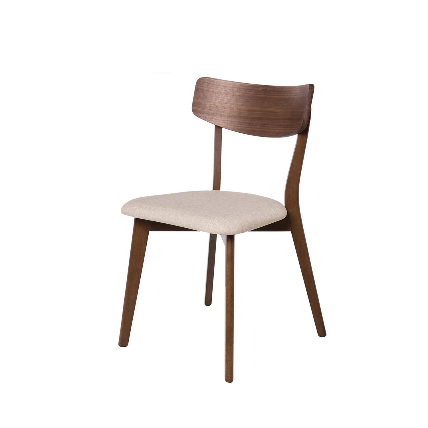 SILLA KEIRA NOGAL BEIGE Somcasa