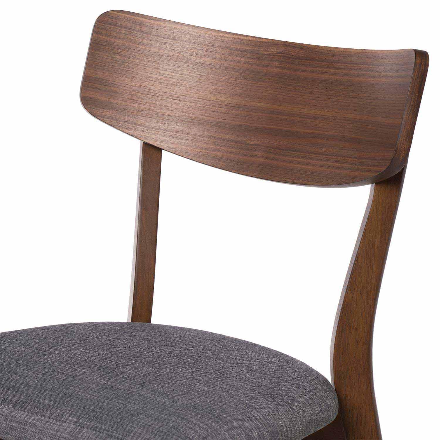 SILLA KEIRA NOGAL GRIS DARK - Imagen 5