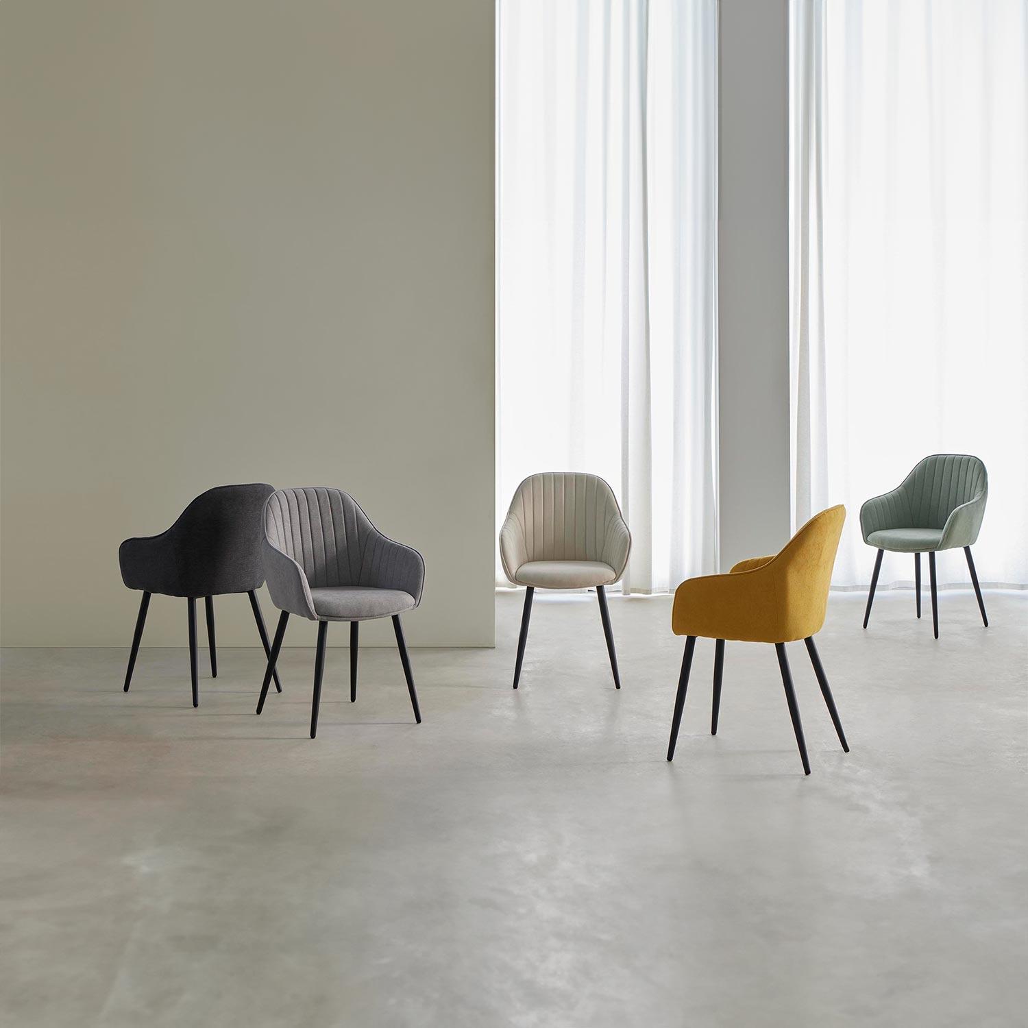 SILLA NATALIA GRIS OSCURO - Imagen 7