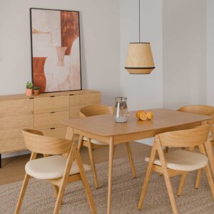 SILLA RINA ROBLE BEIGE Somcasa