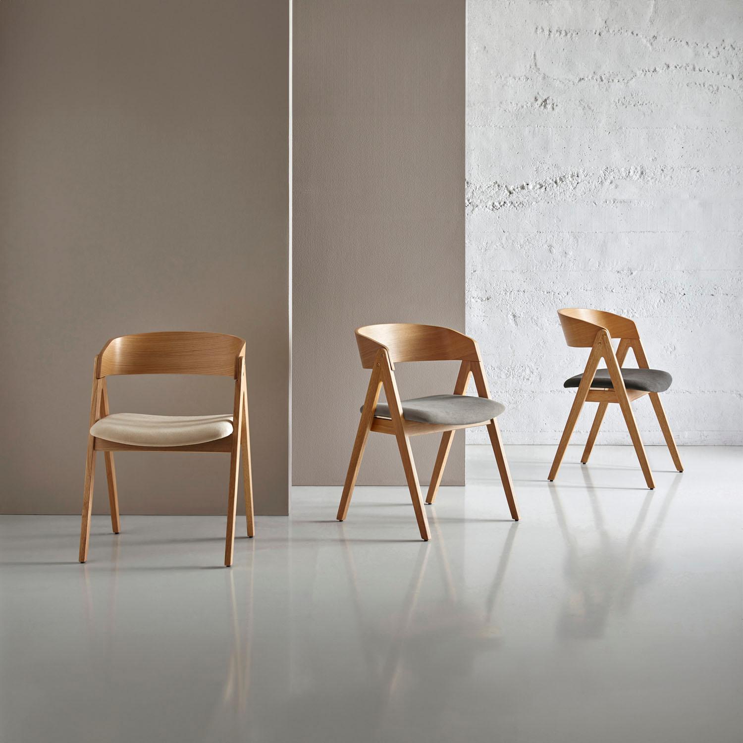 SILLA RINA ROBLE GRIS OSCURO - Imagen 7