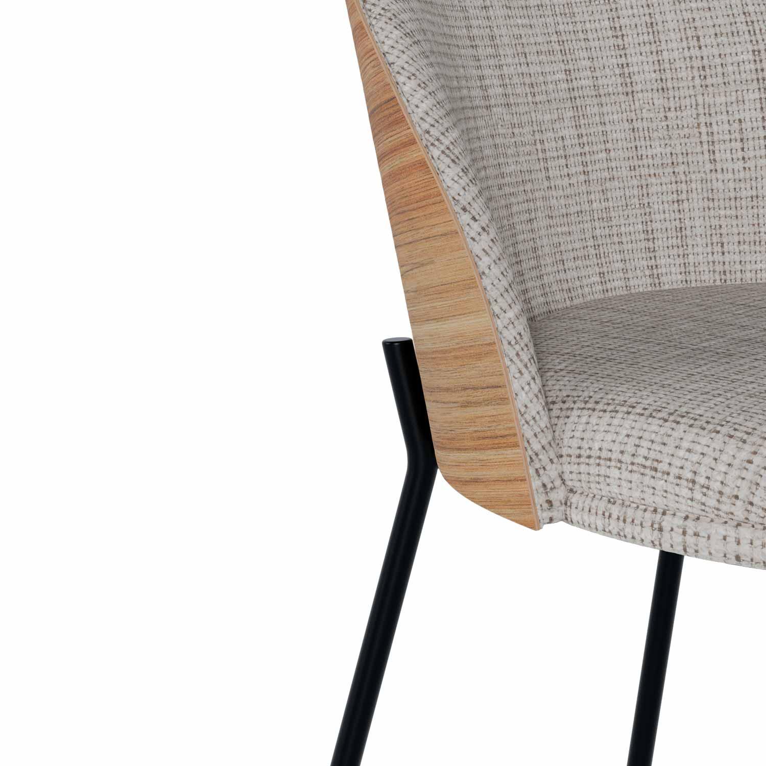 SILLA CASANDRA TAUPE - Imagen 6