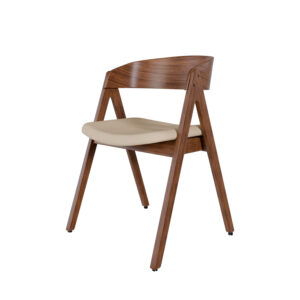 SILLA RINA NOGAL BEIGE Somcasa