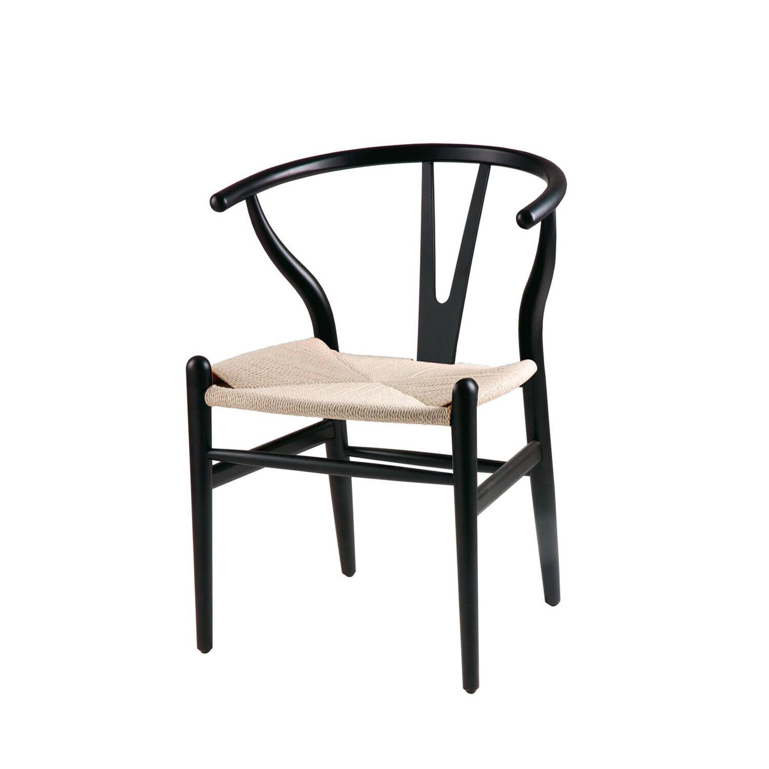 SILLA ADA NEGRO ASIENTO NATURAL Somcasa