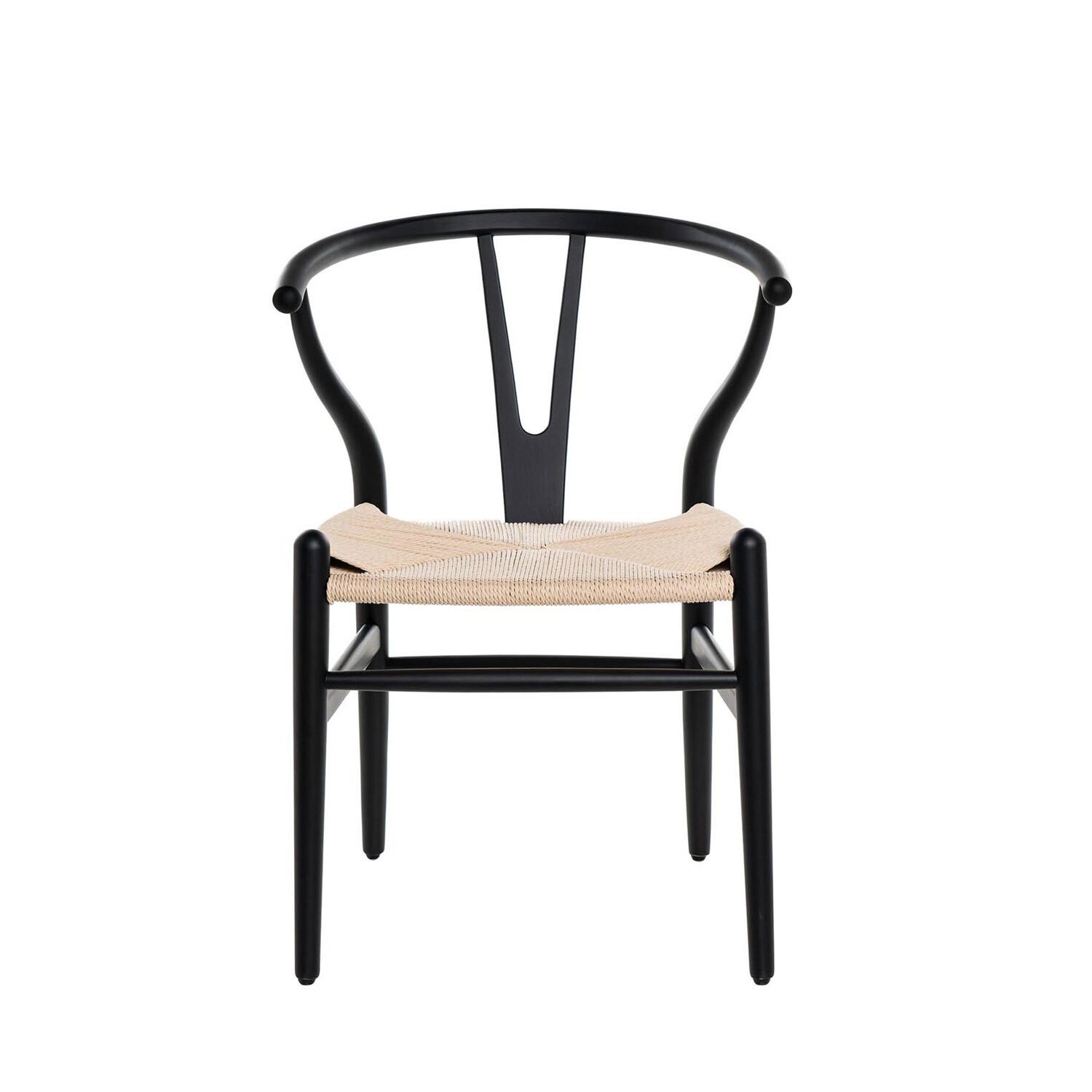 SILLA ADA NEGRO ASIENTO NATURAL - Imagen 2