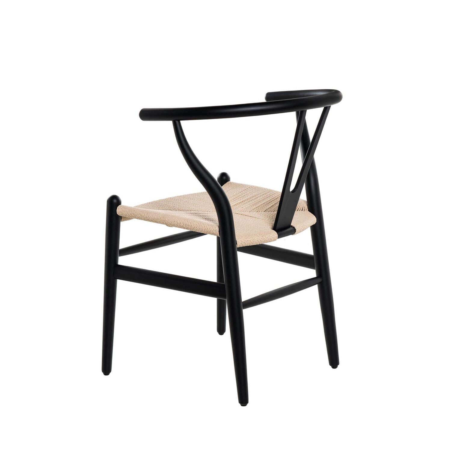 SILLA ADA NEGRO ASIENTO NATURAL - Imagen 3