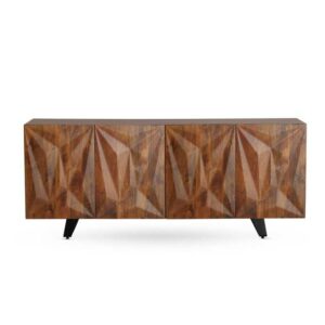 APARADOR 4 PUERTAS MADERA MACIZA DE MANGO CON PATAS METALICAS NE Gabar