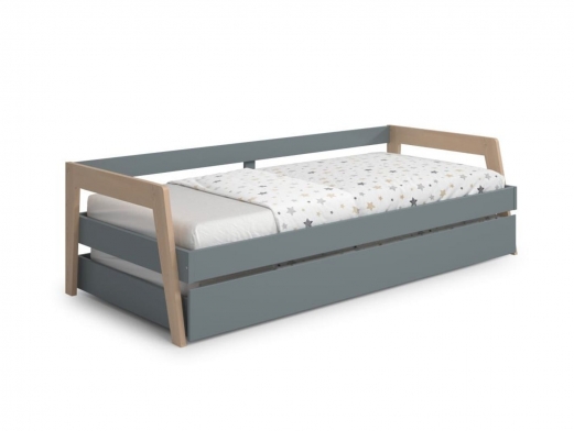 Camas CON Camas NIDO CARRIE 200/190X90 VERDE KAKI 444C/W