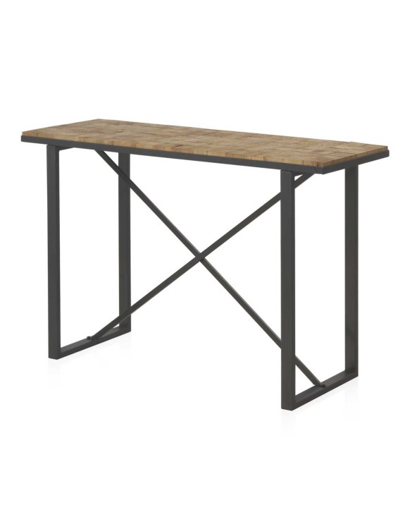 CONSOLA DE MADERA DE BLOQUES - Imagen 2