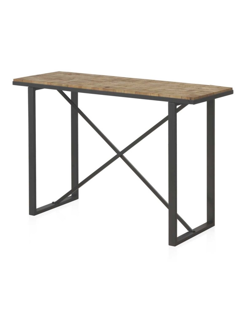 CONSOLA DE MADERA DE BLOQUES Gabar