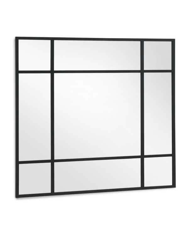 ESPEJO CUADRADO 120X120 ESTRUCTURA METAL NEGRA - Imagen 2