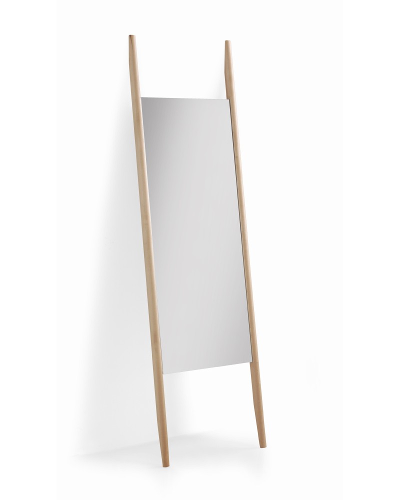 ESPEJO MURAL DE MADERA NATURAL Gabar