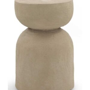 MESA AUXILIAR COLOR CEMENTO ARENA DE POLIRESINA Gabar