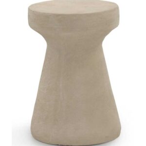 MESA AUXILIAR COLOR CEMENTO ARENA DE POLIRESINA  Gabar