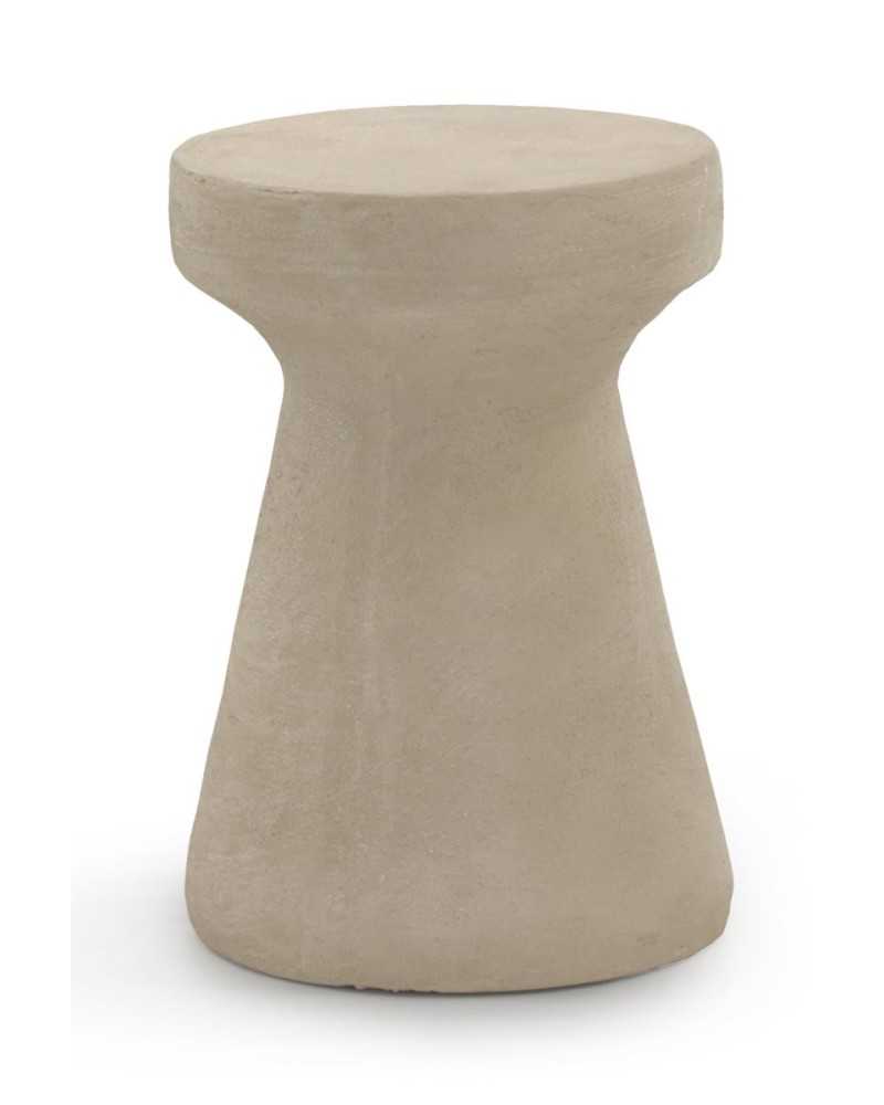 MESA AUXILIAR COLOR CEMENTO ARENA DE POLIRESINA Gabar