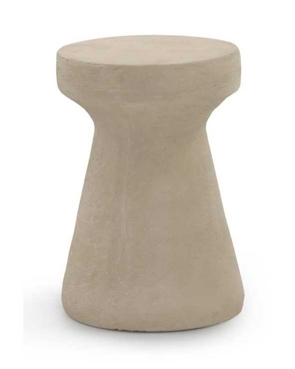 MESA AUXILIAR COLOR CEMENTO ARENA DE POLIRESINA - Imagen 2