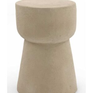 MESA AUXILIAR COLOR CEMENTO ARENA DE POLIRESINA  Gabar