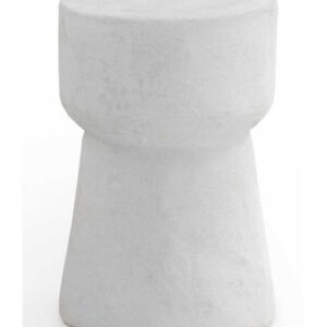 MESA AUXILIAR COLOR CEMENTO BLANCO DE POLIRESINA  Gabar