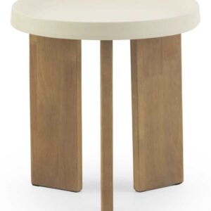 MESA AUXILIAR DE METAL Y MADERA  Gabar