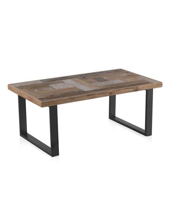 MESA CENTRO MADERA CON PATAS METAL - (P30) - Imagen 2