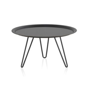 MESA CENTRO METAL CON CRISTAL  Gabar