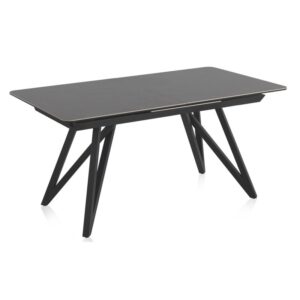 MESA EXTENSIBLE CERAMICA GRIS CON PATAS METAL 160/210X90 Gabar