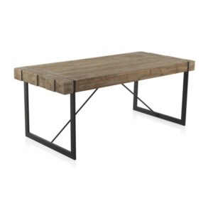 MESA MADERA Y PATAS METAL 200X90  Gabar