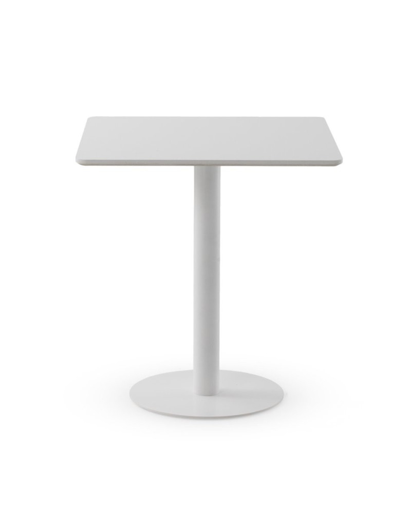 MESA MELAMINA BLANCA 70X70