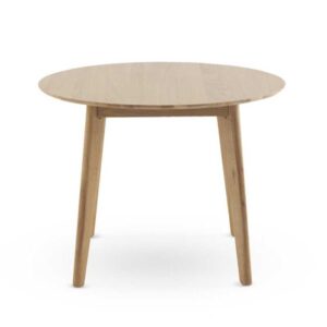 MESA REDONDA 100 DIAMETRO PATAS MADERA DE HEVEA CON SOBRE CHAPAD  Gabar