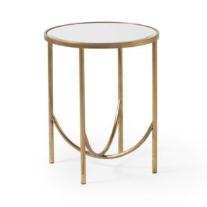 MESITA AUXILIAR METALICA DORADA  Gabar