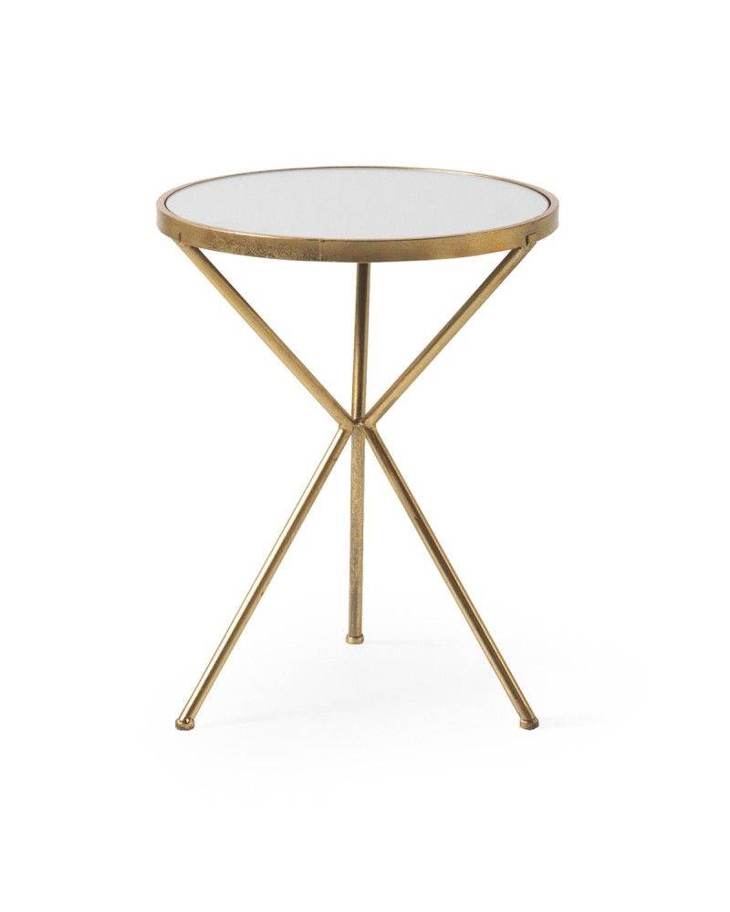 MESITA AUXILIAR METALICA DORADA Gabar