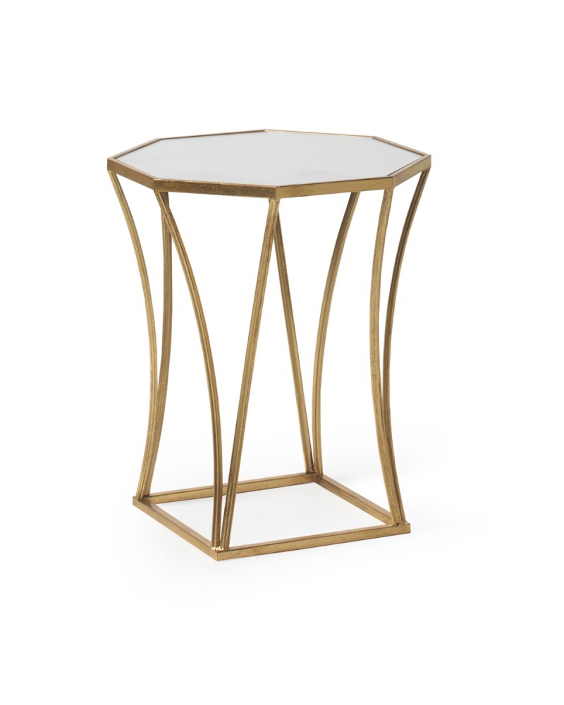 MESITA AUXILIAR METALICA DORADA Gabar