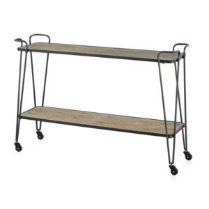 MUEBLE AUXILIAR MADERA DE ABETO Y HIERRO Gabar