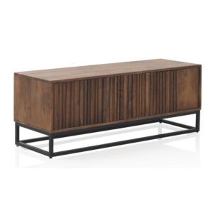 MUEBLE TV 3 PUERTAS LAMINADAS MADERA MACIZA DE MANGO