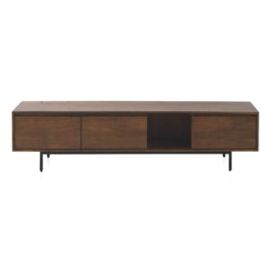 MUEBLE TV 3 PUERTAS LISAS MADERA MACIZA DE MANGO