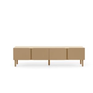 MUEBLE TV MDF COLOR BEIGE ARENA CON CANTOS REDONDOS EN LAS ESQUI Gabar