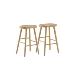 PACK 2 TABURETES MADERA DE TOON NATURAL Gabar