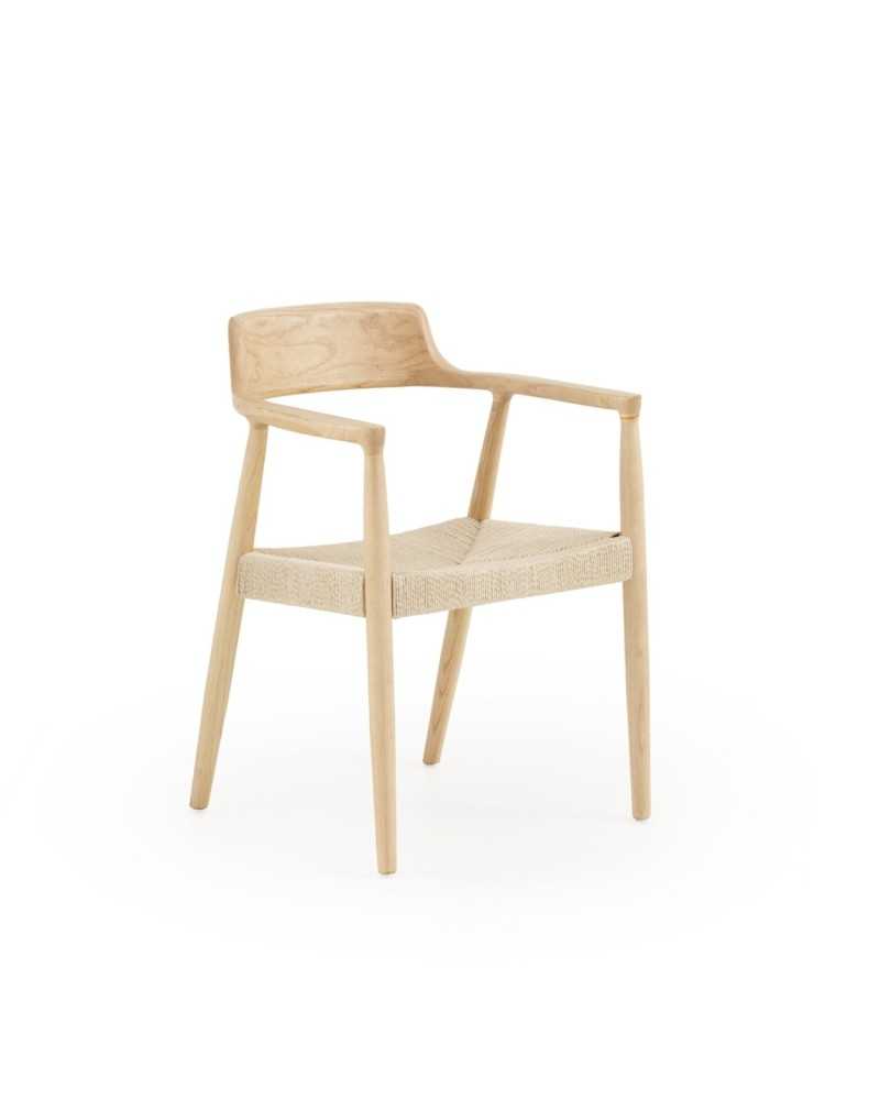 PACK 4 SILLONES MADERA DE TOON CON ASIENTO TRENZADO