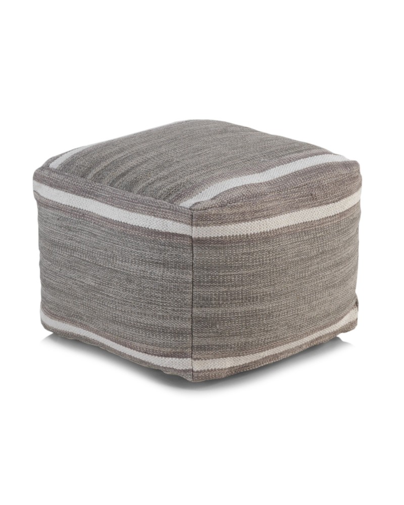 PUF ALGODON GRIS 45X45X35 CM Gabar