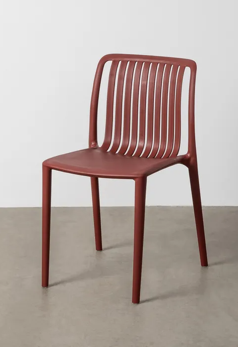 SILLA GRANATE POLIPROPILENO EXTERIOR 47 X 51 X 77,50 CM