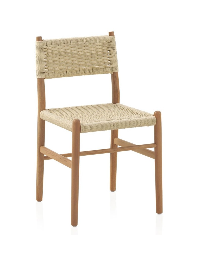 SILLA MADERA DE HAYA CON ASIENTO TRENZADO Gabar