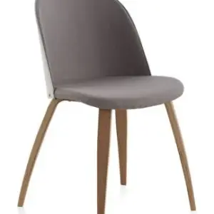 SILLA MADERA TAPIZADA CON RESPALDO LACADO BLANCO PACK 4 UNIDADES