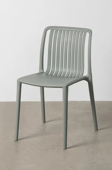 SILLA VERDE POLIPROPILENO EXTERIOR 47 X 51 X 77,50 CM