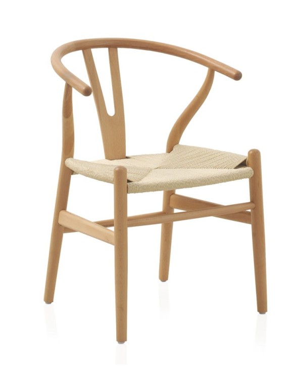SILLON MADERA DE HAYA CON ASIENTO TRENZADO - Imagen 2