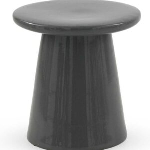 TABURETE / AUXILIAR CERAMICA COLOR GRIS  Gabar